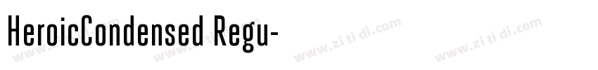 HeroicCondensed Regu字体转换